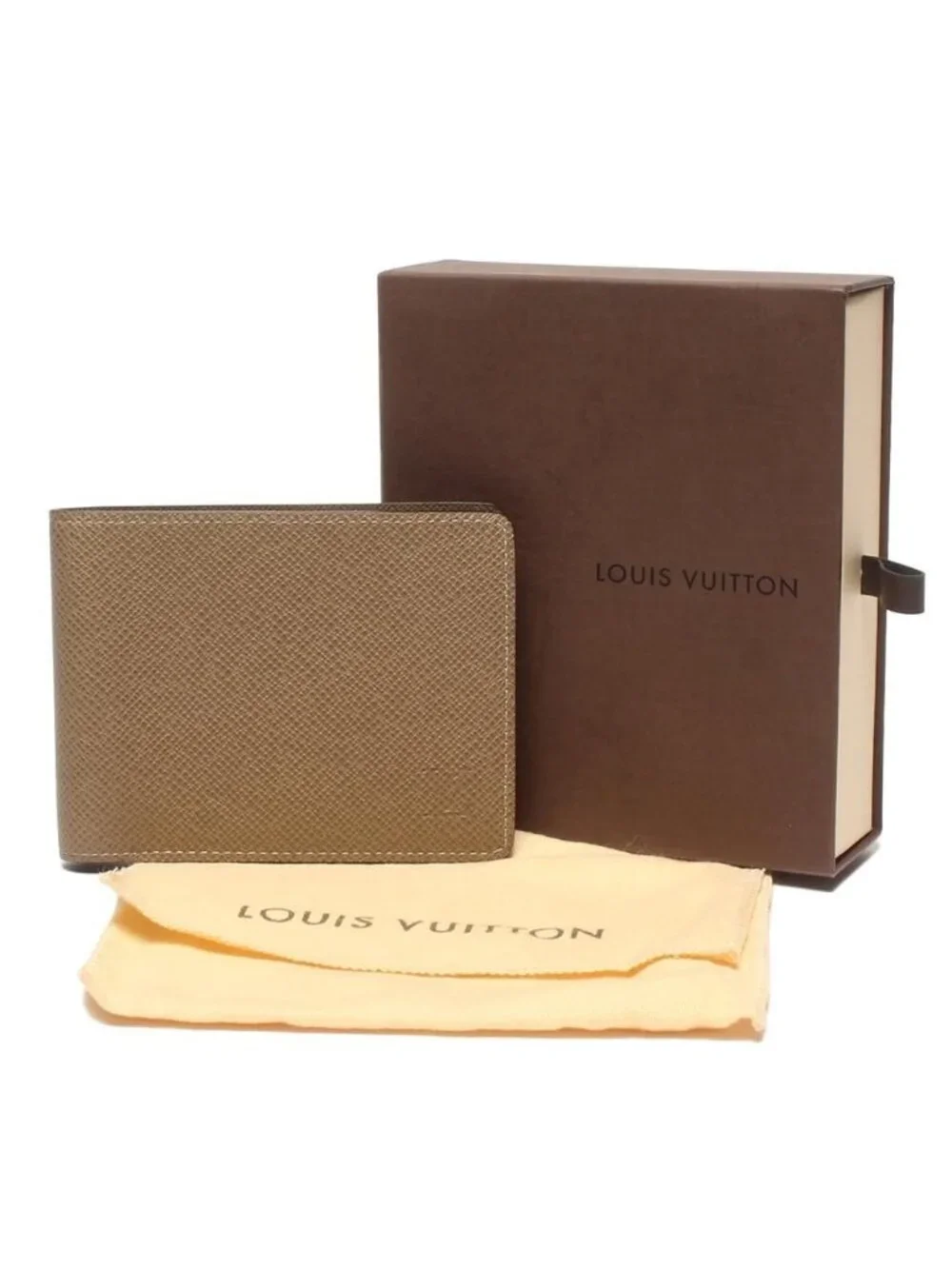 Louis Vuitton Bifold Wallet Portefeuille Multiple Taiga
